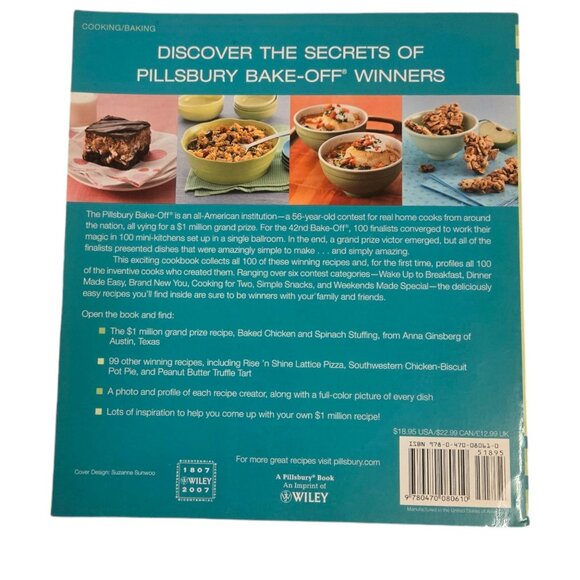 Pillsbury Bake Off Winners Cookbook 100 Top Recipes From The 42nd Contest - Picture 14 of 14